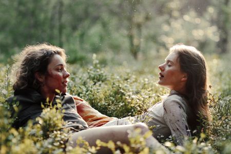 Julija Steponaityte and Aiste Dirziute in The Summer of Sangaile (2015)