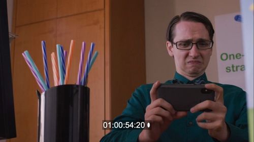 Bryan Eid in Multi-Use Straws (2019).