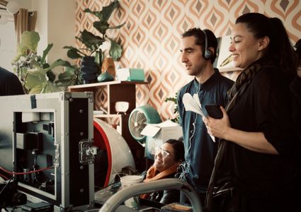 On the set of 