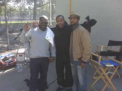 On set of 