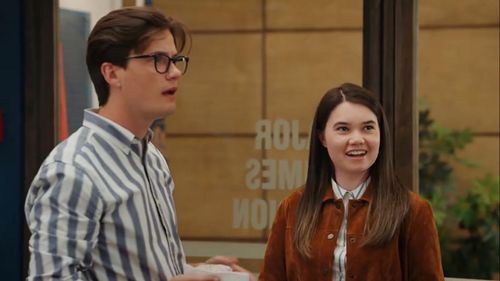 Zara Matthews and Justin Kelly in Hudson & Rex: Leader of the Pack (2021)