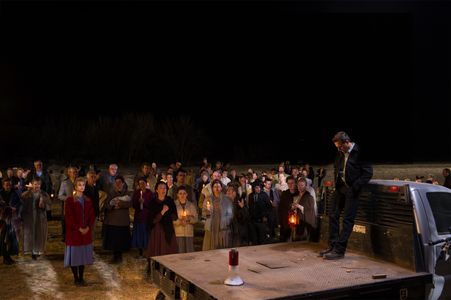 Tony Goldwyn, Molly Parker, Joey King, Sabina Gadecki, and Barbie Robertson in Outlaw Prophet: Warren Jeffs (2014)