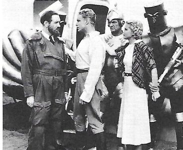 Earl Askam, Buster Crabbe, Jean Rogers, and Frank Shannon in Flash Gordon (1936)