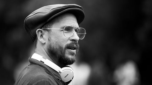 Directing on set of The Panthers