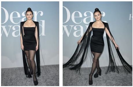 Eva Ariel Binder on the carpet for Apple TV Plus Dear Edward Premiere