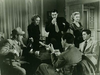 Steve Cochran, Virginia Mayo, and Margaret Wycherly in White Heat (1949)