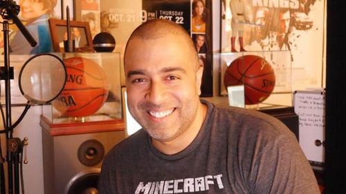 Anthony Mendez in his home studio.