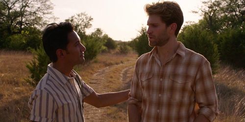 Keegan Allen and Matt Pascua in Walker: World on a String (2022)