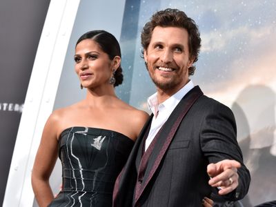 Matthew McConaughey and Camila Alves McConaughey at an event for Interstellar (2014)