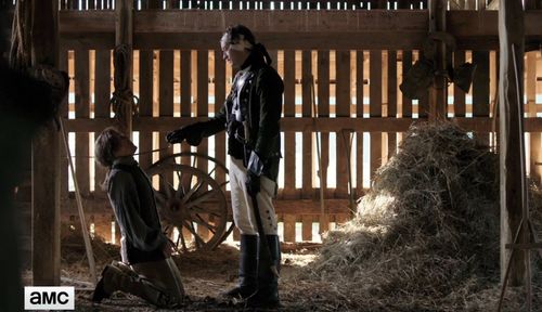 Steven as Elias Appleby with Sam Roukin as Captain Simcoe