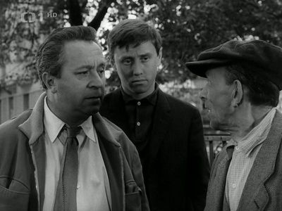 Miroslav Hornícek and Jaroslav Satoranský in Smrt za oponou (1967)