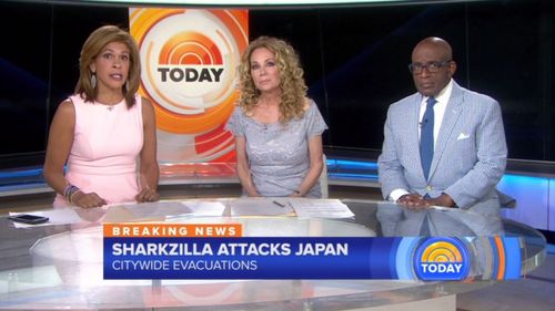 Kathie Lee Gifford, Al Roker, and Hoda Kotb in Sharknado 5: Global Swarming (2017)