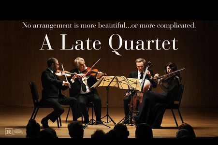 Philip Seymour Hoffman, Christopher Walken, Catherine Keener, Adi Ezroni, and Mark Ivanir in A Late Quartet (2012)