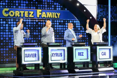 Rez Cortez, Xyrus Cortez, Xavier Cortez, and Cai Cortez in Family Feud Philippines (2022)