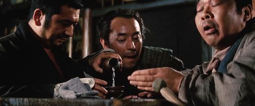 Shintarô Katsu, Shinsuke Minami, and Mutsuo Totsuka in Zatoichi and the One-Armed Swordsman (1971)
