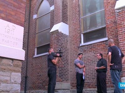 Aaron Goodwin, Nick Groff, and Zak Bagans in Ghost Adventures (2008)