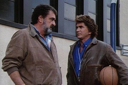 Michael Landon and Victor French in Highway to Heaven (1984)