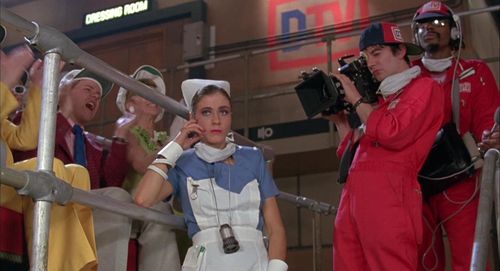 Pierre Bedenes, Betsy Brantley, and Rufus Collins in Shock Treatment (1981)