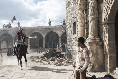 Olivier Martinez and Harding Junior in Texas Rising (2015)
