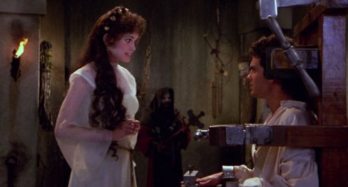 Martin Hewitt and Stacey Nelkin in Yellowbeard (1983)