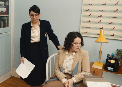 Claire Armstrong and Naomi Skwarna in Dim the Fluorescents (2017)