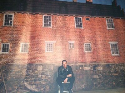 Michael Taylor on the set of AMC's TURN: Washington's Spies