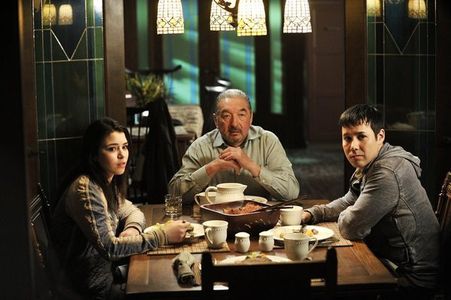 Graham Greene, Nicole Muñoz, and Justin Rain in Defiance (2013)