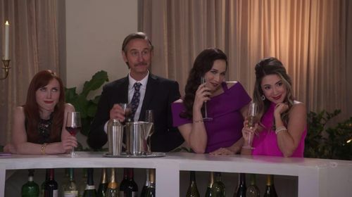 Ray McKinnon, Jaclyn Betham, Charity Cervantes, and Ashley Ames in Dolly Parton's Heartstrings (2019)