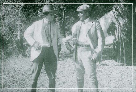 True Boardman and Thomas G. Lingham in A Bushranger at Bay (1915)