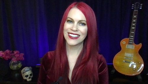 Lacey Sculls hosting the Talk of Love podcast on Storm TV