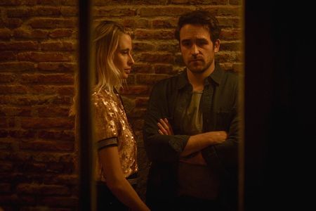 Still of Olivia Baglivi and Eduardo Lloveras in Suelta (2022)