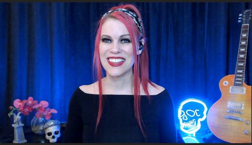 Lacey Sculls from Rock of Love hosting Storm TV's Talk of Love podcast