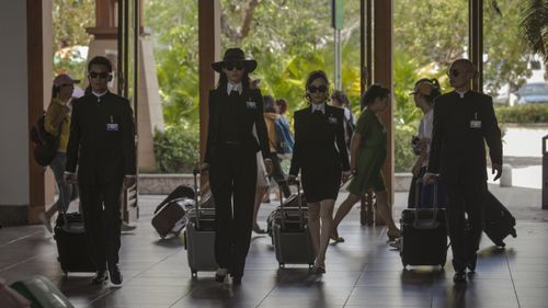 You Ge, Xiaolu Li, Baihe Bai, and Ryan Zheng in Personal Tailor (2013)