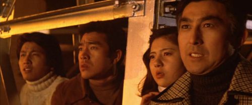 Kazuya Aoyama, Masaaki Daimon, Akihiko Hirata, and Hiromi Matsushita in Godzilla vs. Mechagodzilla (1974)