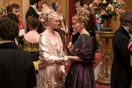 Joanna Bobin and Jessica Madsen in Bridgerton (2020)