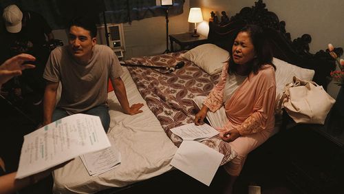 Ruby Ruiz and Julian Roxas in Ang pagdadalaga ni Lola Mayumi (2021)