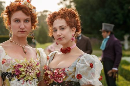 Bessie Carter and Harriet Cains in Bridgerton: Swish (2020)
