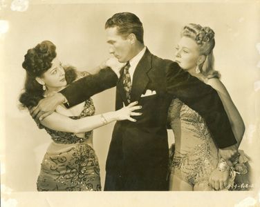 Evelyn Ankers, Rose La Rose, and Carleton G. Young in Queen of Burlesque (1946)