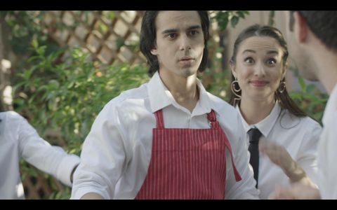 Still of Cesar D La Torre in the Movie Misfits, Cast Krista Allen, Leigh-Allyn Baker, Cesar D La Torre, Robert Miano.