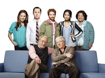 Giovanni Ribisi, Seth Green, Vanessa Lachey, Martin Mull, Peter Riegert, Brenda Song, and Tonita Castro in Dads (2013)