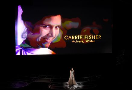 Carrie Fisher and Sara Bareilles at an event for The Oscars (2017)