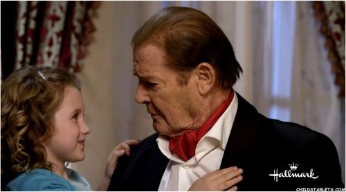 Roger Moore and Leilah de Meza in A Princess for Christmas (2011)