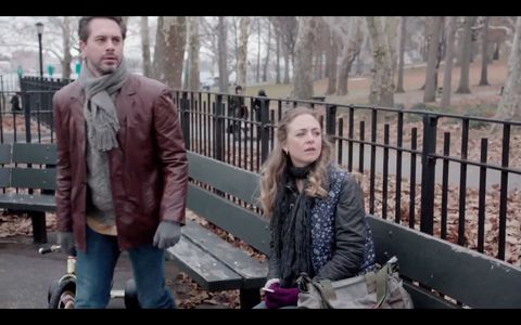 Allison Jean White and Thomas Sadoski in The Slap