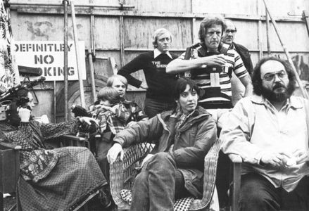 Stanley Kubrick, Shelley Duvall, Ray Andrew, Garrett Brown, Vivian Kubrick, Danny Lloyd, Kelvin Pike, and Leon Vitali in