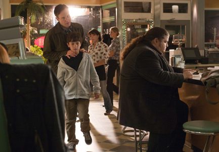 Jorge Garcia, Michael Eklund, and Will Shadley in Alcatraz (2012)