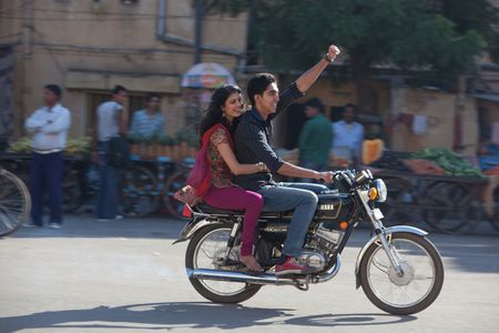 Dev Patel and Tina Desai in The Best Exotic Marigold Hotel (2011)