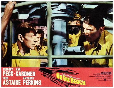 Fred Astaire, Gregory Peck, and Anthony Perkins in On the Beach (1959)