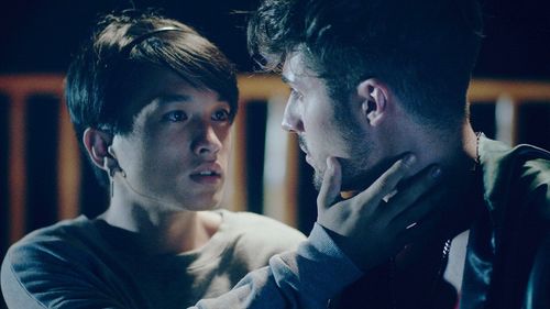 Nico Locco and Gold Azeron in Love at the End of the World (2021)