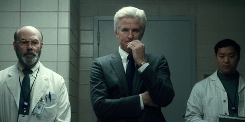Matthew Modine and Hugh B. Holub in Stranger Things (2016)
