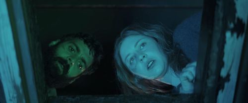 Ardalan Esmaili and Hermione Corfield in Sea Fever (2019)